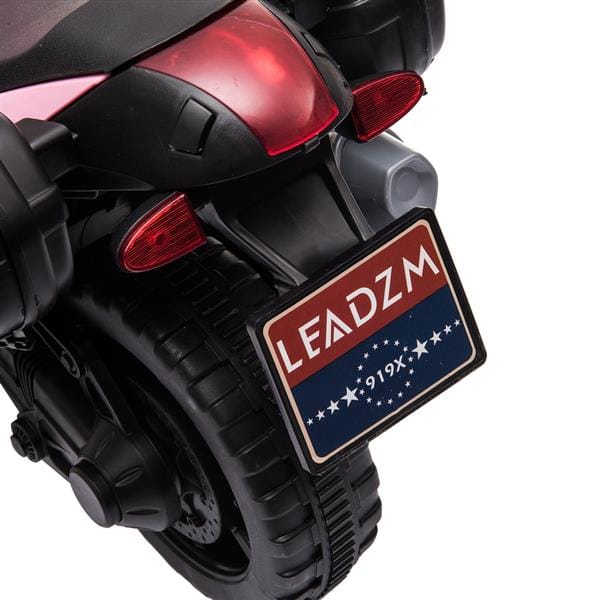 6V Ride on Battery Powered Electric Motorcycle for Kids Pink-9