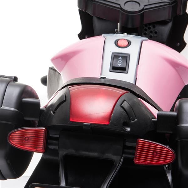 6V Ride on Battery Powered Electric Motorcycle for Kids Pink-7