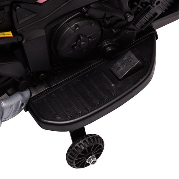 6V Ride on Battery Powered Electric Motorcycle for Kids Pink-5
