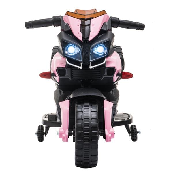 6V Ride on Battery Powered Electric Motorcycle for Kids Pink-2