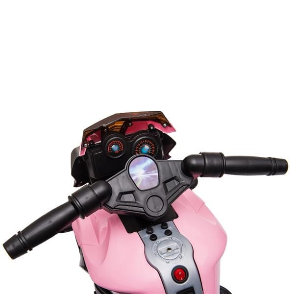 6V Ride on Battery Powered Electric Motorcycle for Kids Pink-1