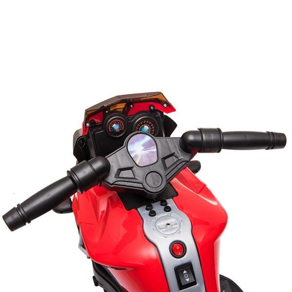 6V Ride on Battery Powered Electric Motorcycle for Kids Red-5