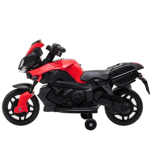 6V Ride on Battery Powered Electric Motorcycle for Kids Red-0