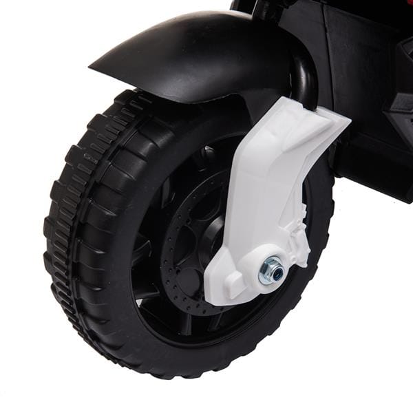6V Ride on Battery Powered Electric Motorcycle for Kids White-4