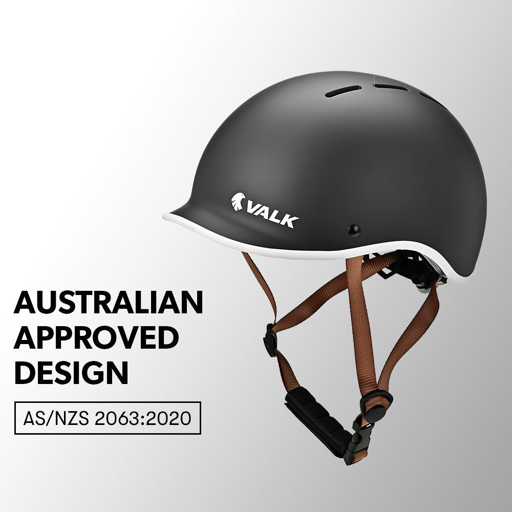 NNEMB Retro Bike Helmet, 56-61cm S, M, L Universal Dial Fit System, Jet Black-2