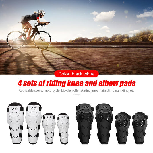 Patella Protectors Sports Safety Kneepads 4pcs/Set Motorcycle Knee Elbow Pads Guards Outdoor Cycling Racing Safety Gear